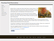 Tablet Screenshot of peachampondassociation.org